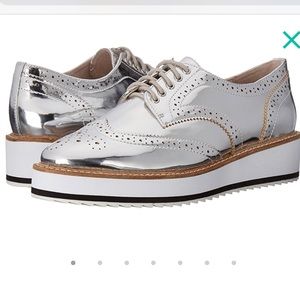 Shelly’s London silver oxfords (lightly used)